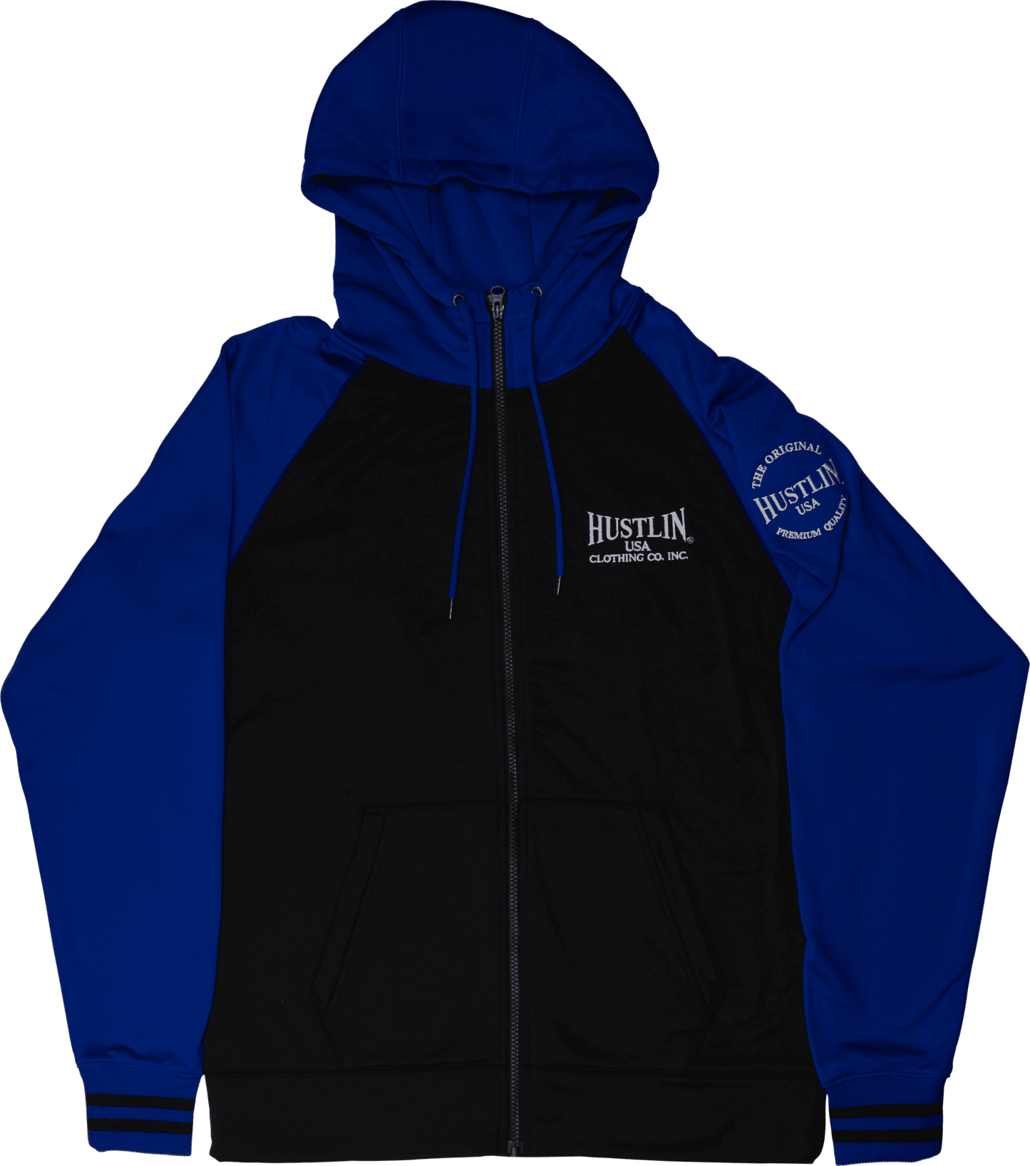 Hustlin USA HUSH01 Zip up Sweatshirt - Pool Shark Supply Pool Shark Supply