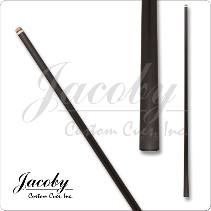 Jacoby Black JCBCF2 Carbon Fiber Pool Cue Shaft - 11.8mm (Various Pins Available) - Pool Shark Supply Pool Shark Supply