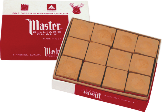 Master CHM12 Chalk - 12pc - Pool Shark Supply