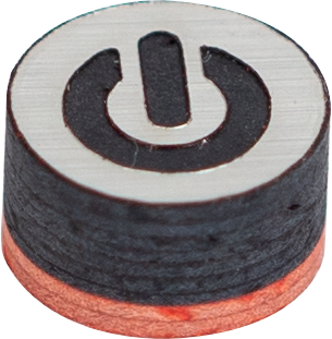 ON QTCYB Cyborg Black Pool Cue Tip - Single - Pool Shark Supply Pool Shark Supply