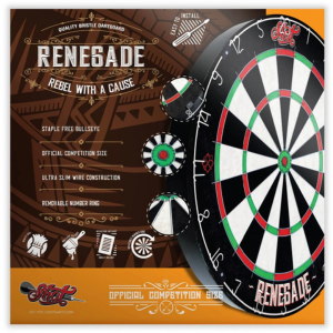 Renegade Bristle Shot Dartboard - Pool Shark Supply