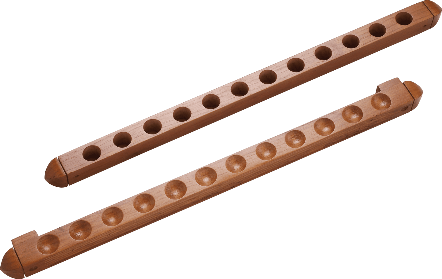 WR2P12H 12 Pool Cue Wall Rack w/ Holes - Pool Shark Supply Pool Shark Supply