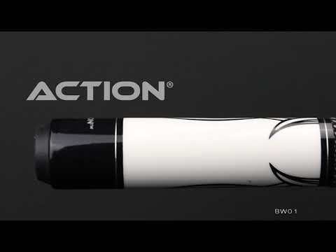 Action BW01 Black and White Pool Cue