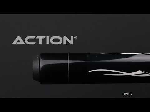 Action BW02 Black and White Pool Cue