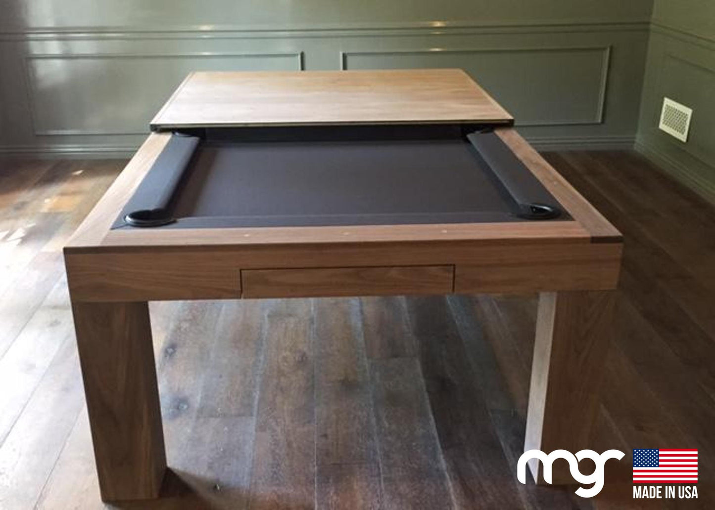 The Modern X12 Walnut with Natural Finish - Pool Shark Supply Pool Shark Supply