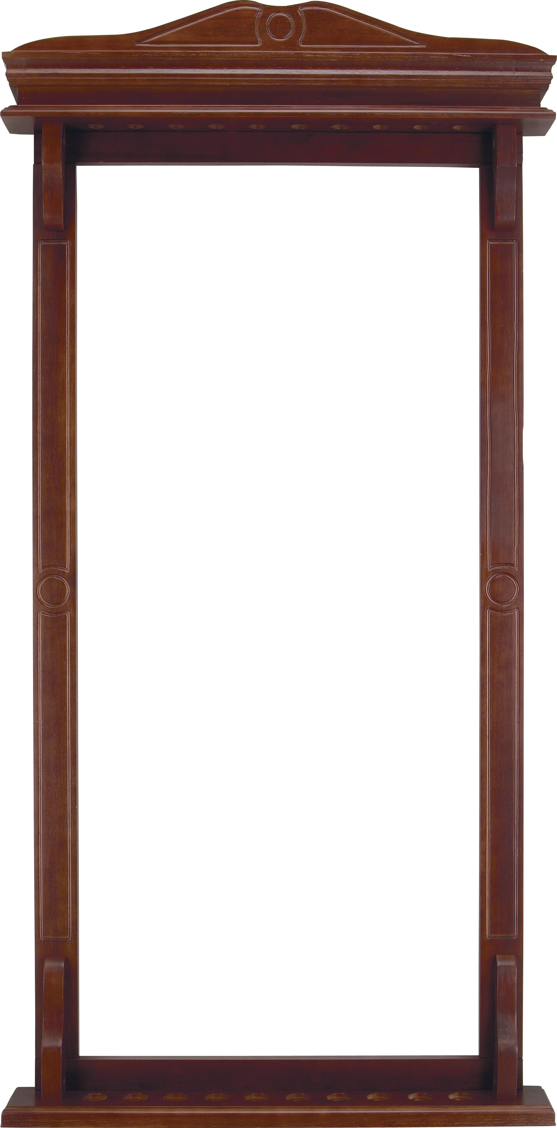 10 Cue WR10 Deluxe Wall Rack (Various finishes available) - Pool Shark Supply