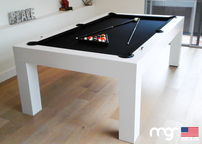 The Modern Pool Table (Maple Wood with White Finish) - Pool Shark Supply