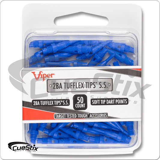 2BA Tufflex 16-1500 Super Short Soft Tips - Pack of 50 - Pool Shark Supply