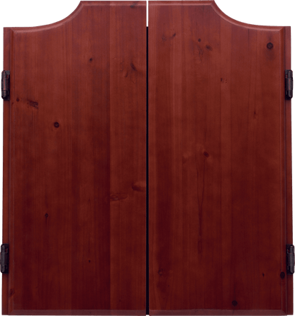 40-0600 Chocolate Stained Dart Board Cabinet - Pool Shark Supply