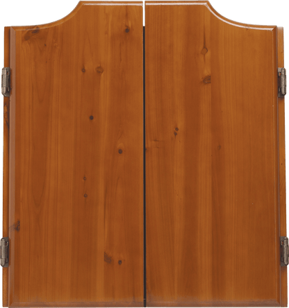 40-0700 Honey Stained Dart Board Cabinet - Pool Shark Supply