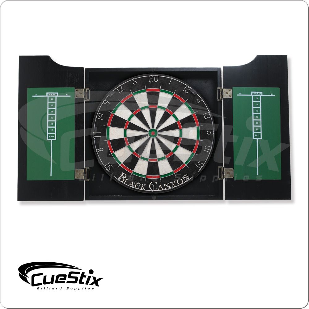 40-0800 Midnight Stained Dart Board Cabinet - Pool Shark Supply Pool Shark Supply