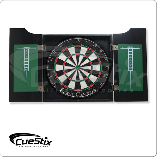 40-0800 Midnight Stained Dart Board Cabinet - Pool Shark Supply