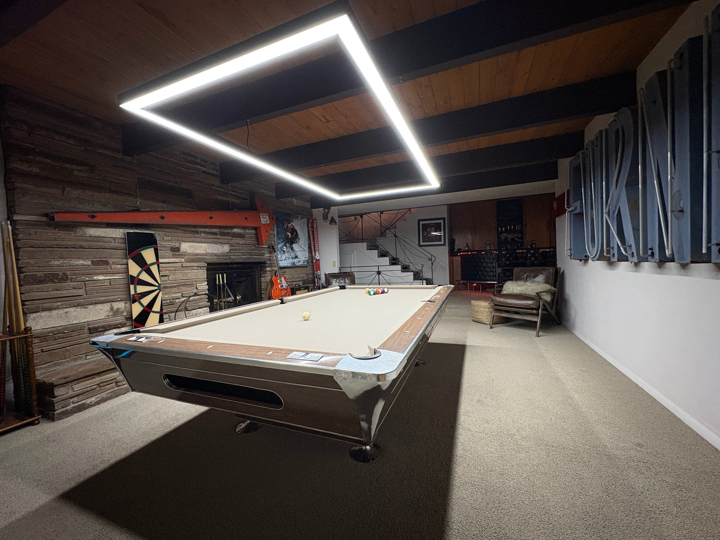 7FT Perimeter Billiard® LED Pool Table Light - Pool Shark Supply Pool Shark Supply