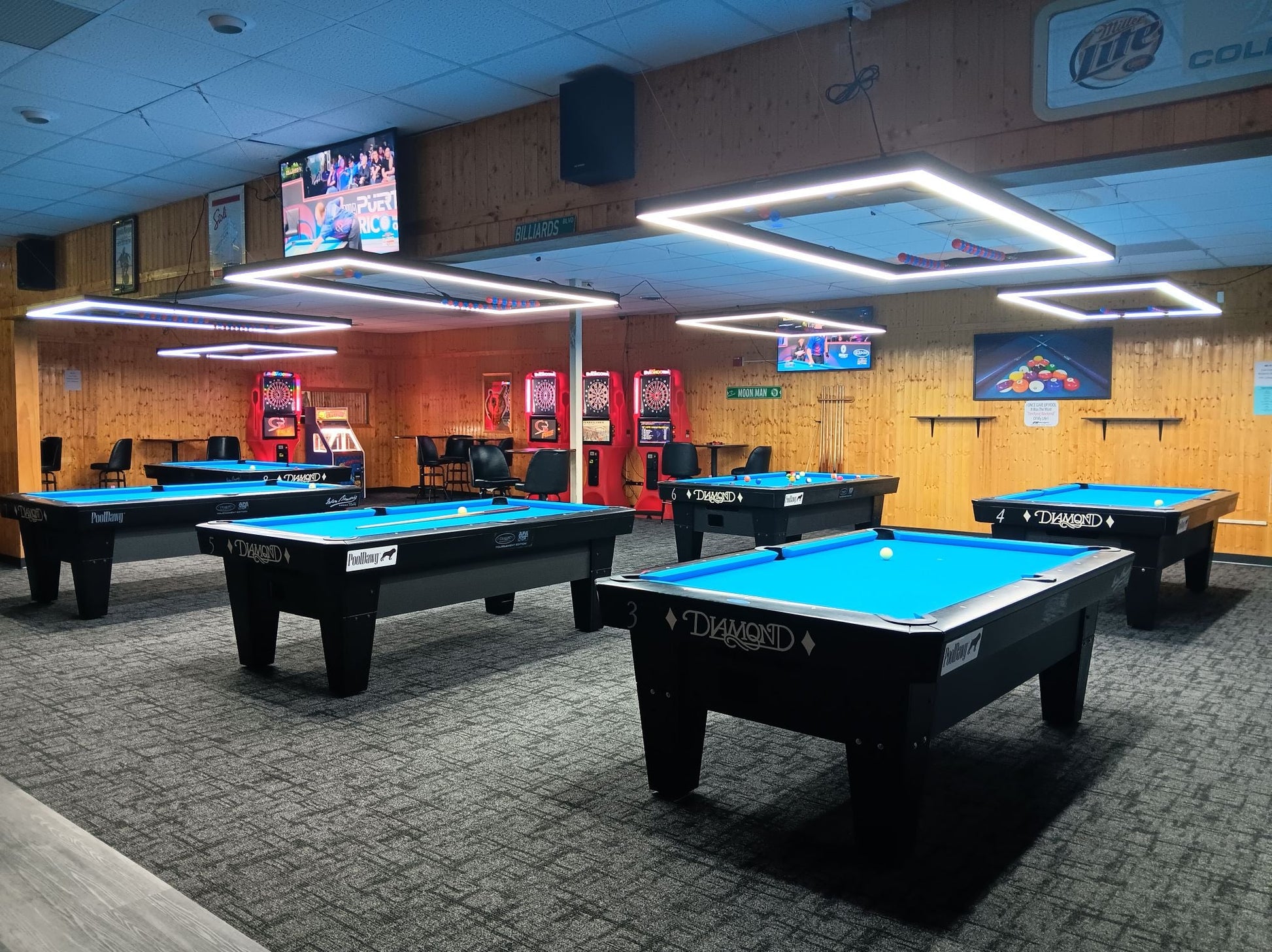 7FT Perimeter Billiard® LED Pool Table Light - Pool Shark Supply