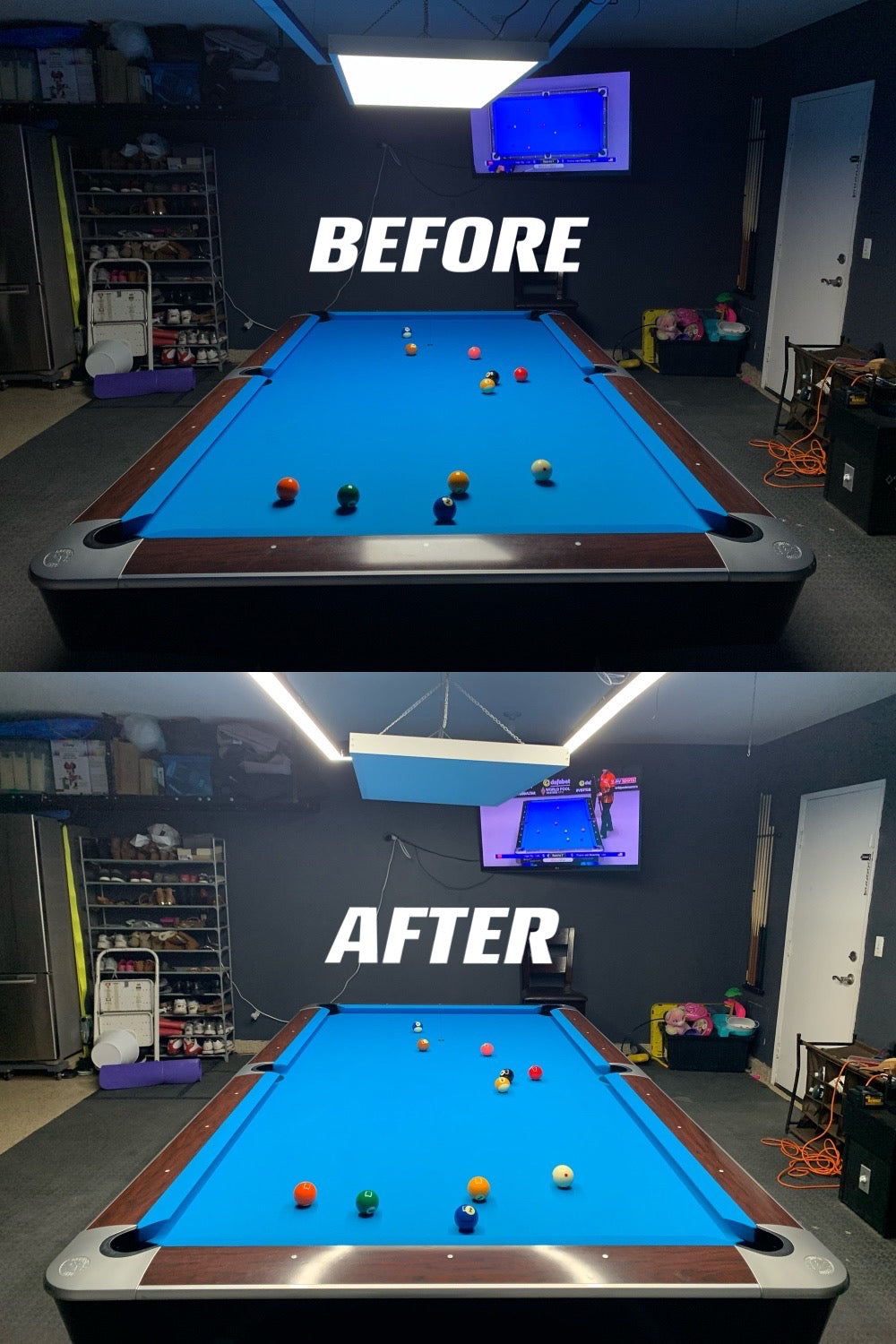 9FT Perimeter Billiard® LED Pool Table Light - Pool Shark Supply