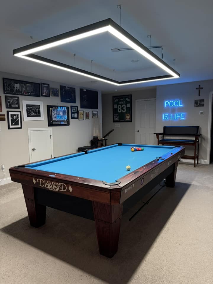 9FT Perimeter Billiard® LED Pool Table Light - Pool Shark Supply