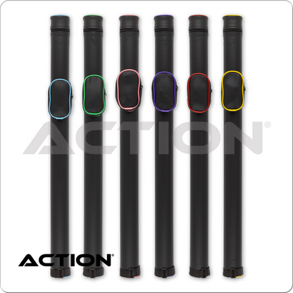 Action ACPRND Hard Round Piping Pool Cue Case - 1x2 (Various colors available) - Pool Shark Supply