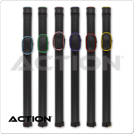 Action ACPRND Hard Round Piping Pool Cue Case - 1x2 (Various colors available) - Pool Shark Supply