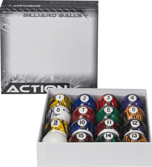 Action BBBM Black Marble Ball Set - Pool Shark Supply
