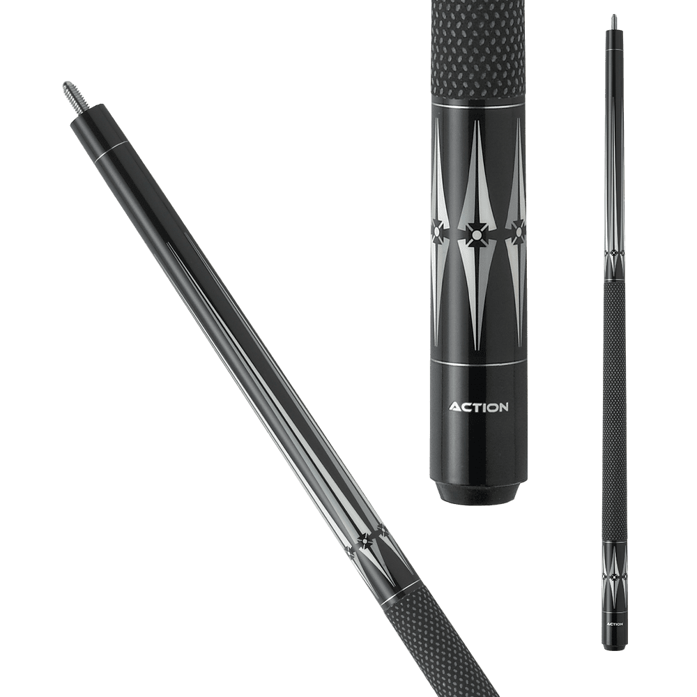 Action BW09 Black and White Pool Cue - Pool Shark Supply Pool Shark Supply