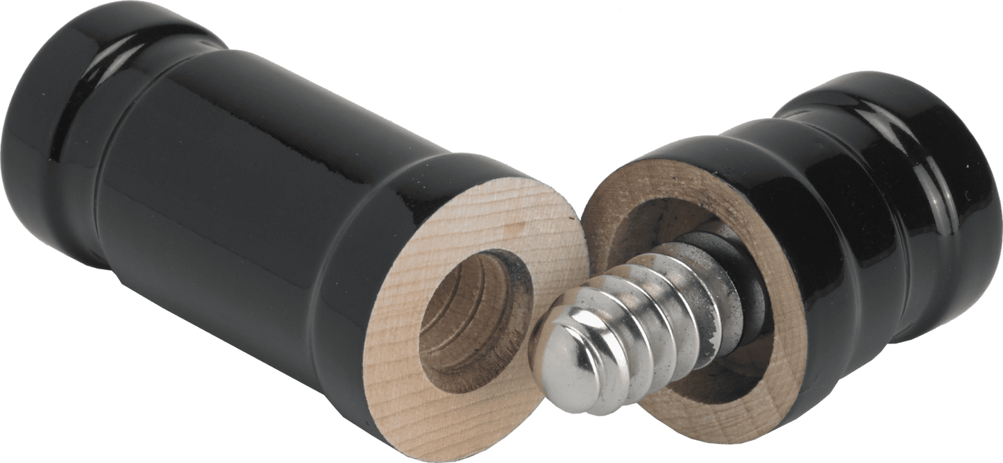 Action JPEX Exotic Wood Joint Protectors - Black Stained Maple - Pool Shark Supply Pool Shark Supply