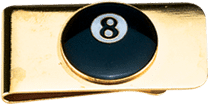 Action NI8MC1 8-Ball Money Clip - - Pool Shark Supply Pool Shark Supply