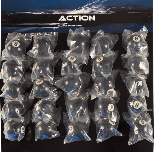 Action NI8SKR25 8-Ball Keychain Scuffer - Card of 25 - - Pool Shark Supply