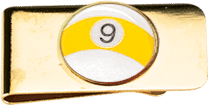 Action NI9MC1 9-Ball Money Clip - - Pool Shark Supply