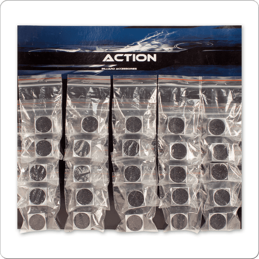 Action TTSSS25 Square Shaper - Card of 25 - Pool Shark Supply