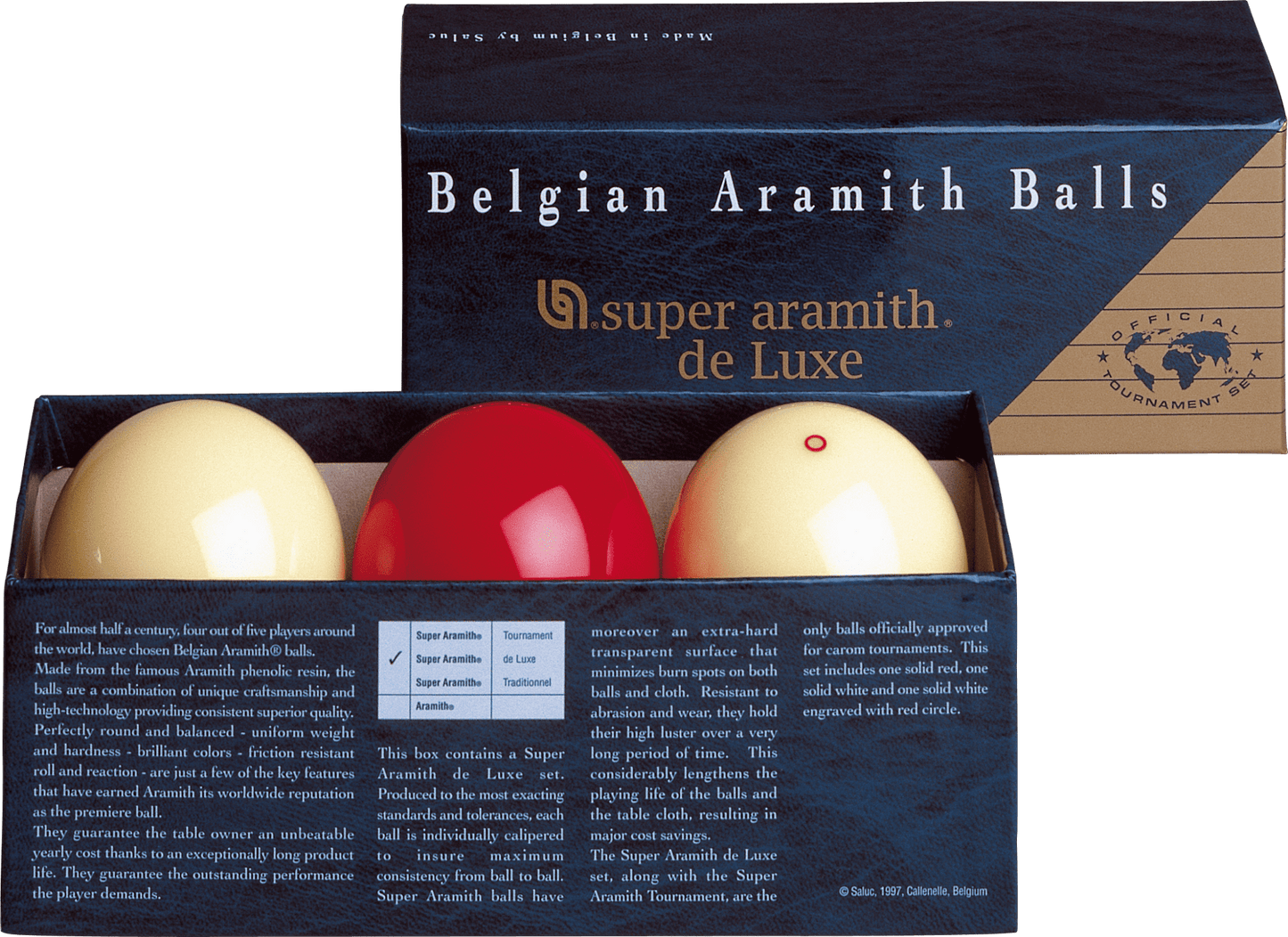 Aramith BBACDLX Super Aramith Carom Ball Set - Pool Shark Supply Pool Shark Supply