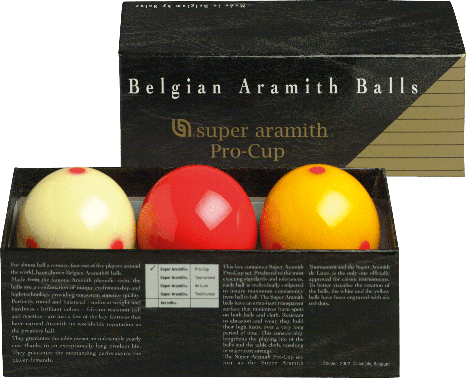 Aramith BBARC Pro Cup Carom Ball Set - Pool Shark Supply