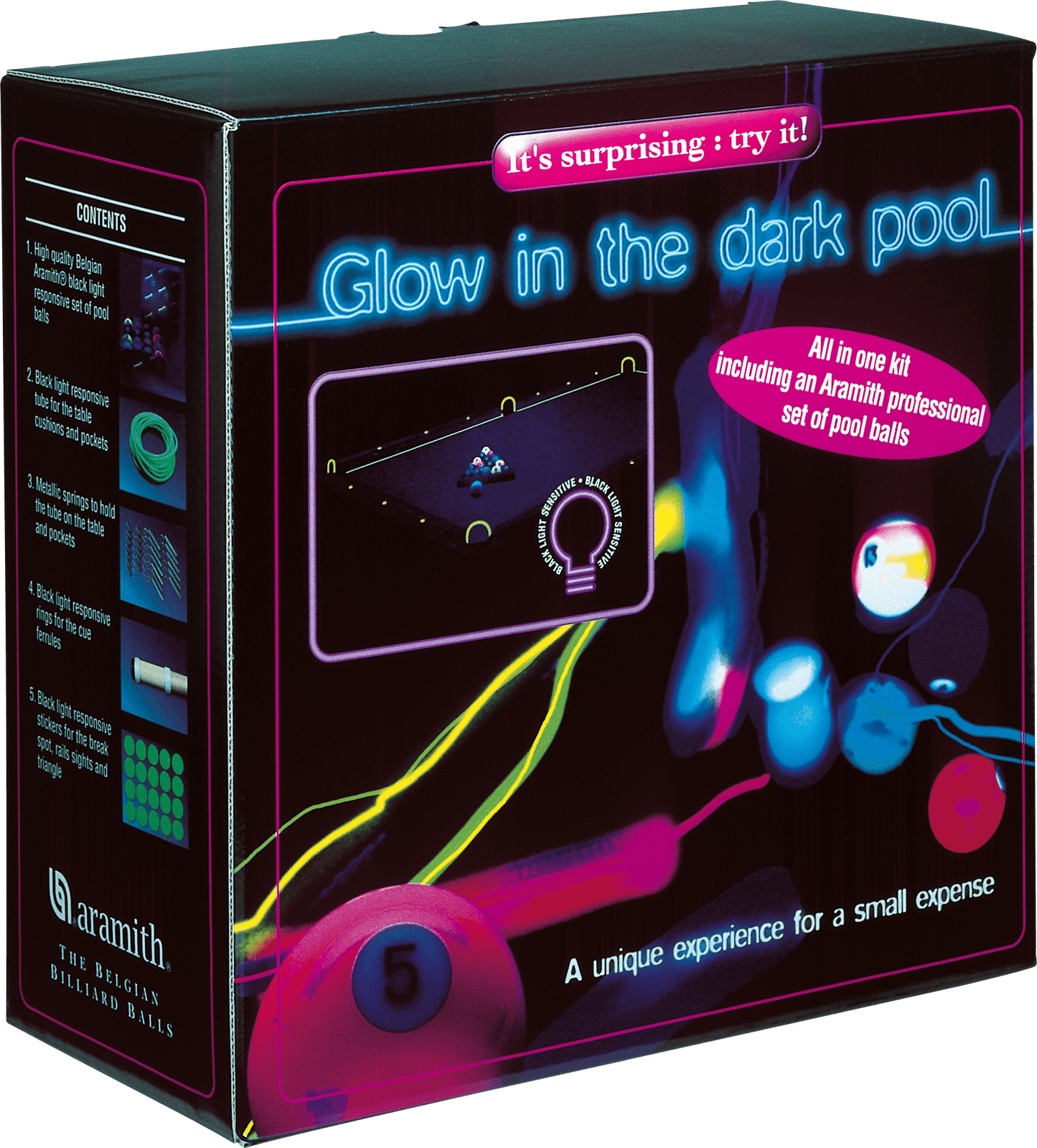 Aramith BBNEO Glow in the Dark Ball Set (Black Light not included) - Pool Shark Supply Pool Shark Supply