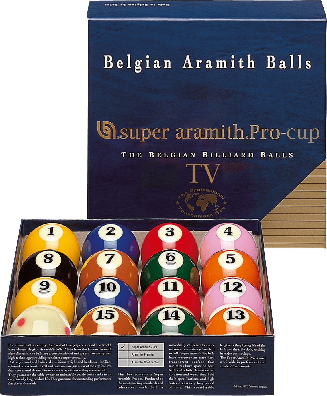 Aramith BBSAPTV Super TV Pro Cup Ball Set - Pool Shark Supply Pool Shark Supply