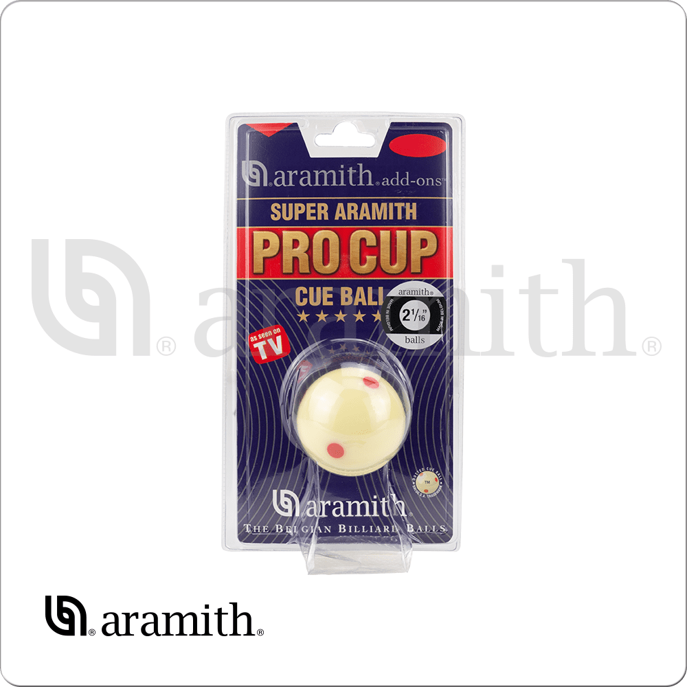 Aramith CBSPC 2 1/16 Snooker Pro Cup Cue Ball - Blister Pack - Pool Shark Supply