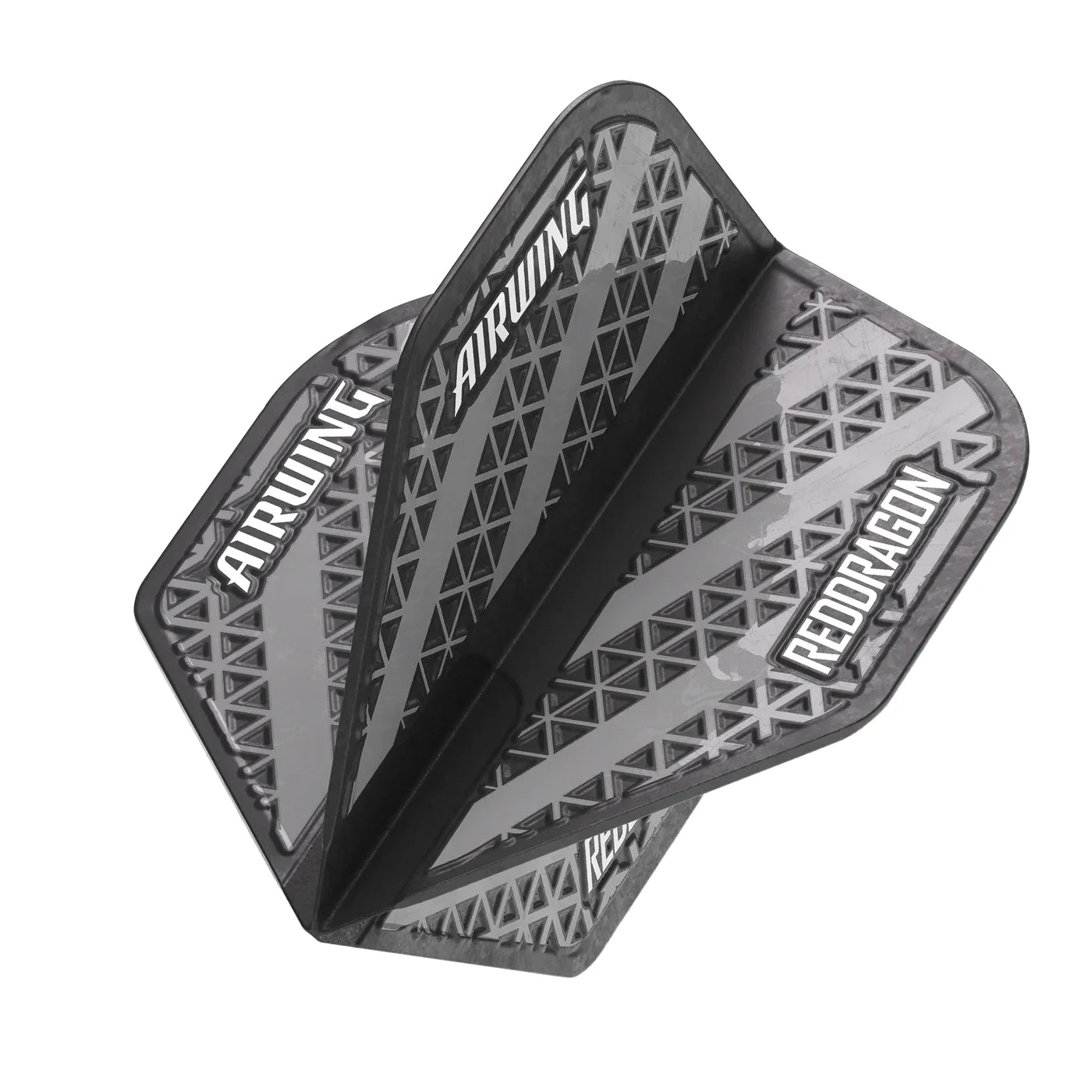Black and Grey Airwing Molded Dart Flights - Pool Shark Supply Pool Shark Supply