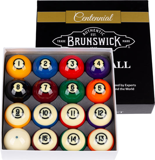 Brunswick BBCENT Centennial Ball Set - Pool Shark Supply