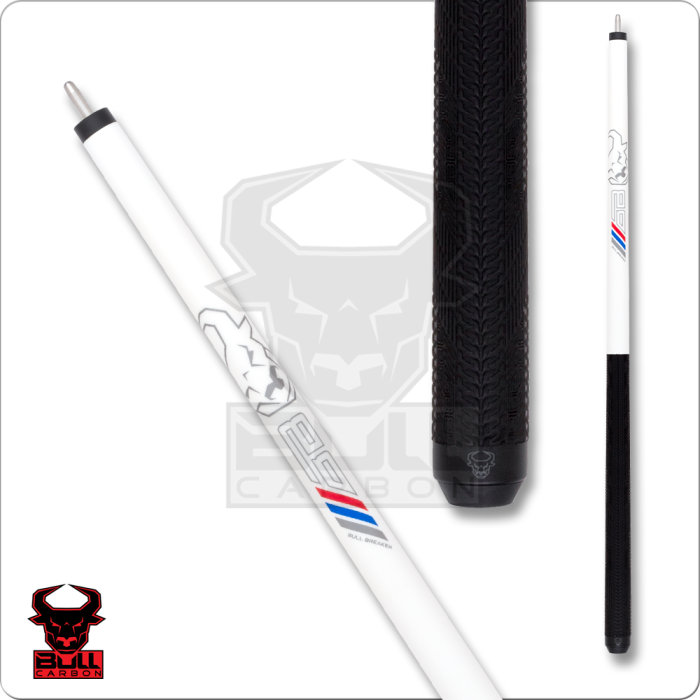 Bull Carbon BCBKW SW White Break - Wrap - Pool Shark Supply Pool Shark Supply