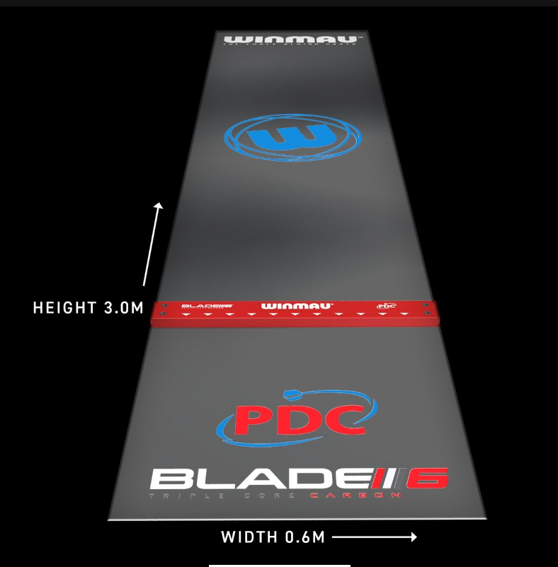 Clearzone PVC Dart Mat with Integrated Oche - Pool Shark Supply Pool Shark Supply