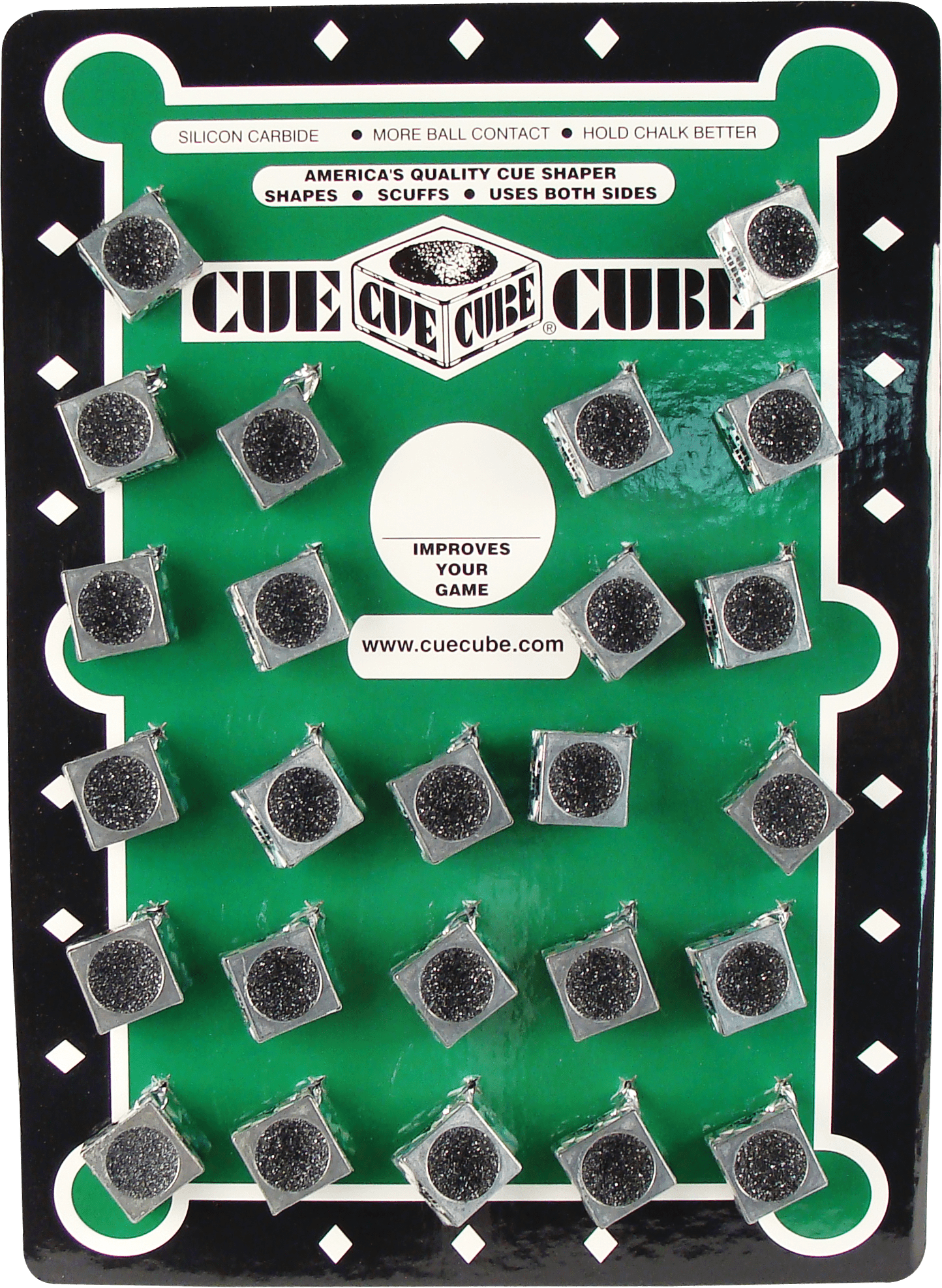 Cue Cube TTCC25 Tip Tools Card - 25 included! - Pool Shark Supply Pool Shark Supply