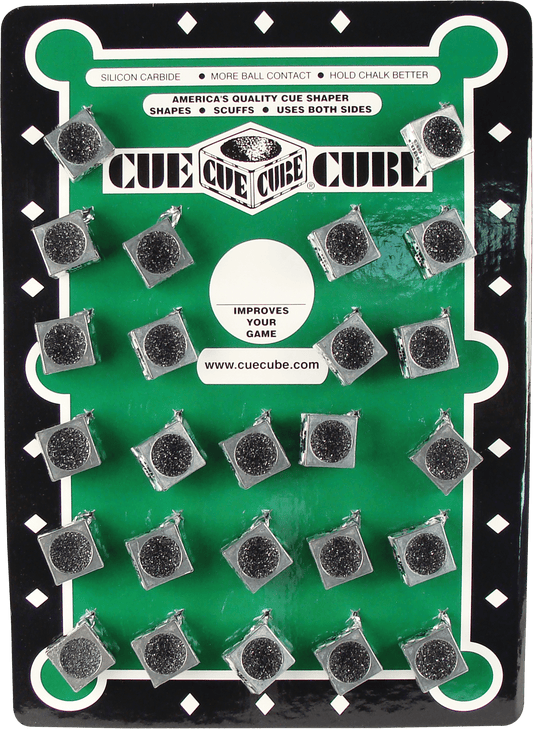 Cue Cube TTCC25 Tip Tools Card - 25 included! - Pool Shark Supply