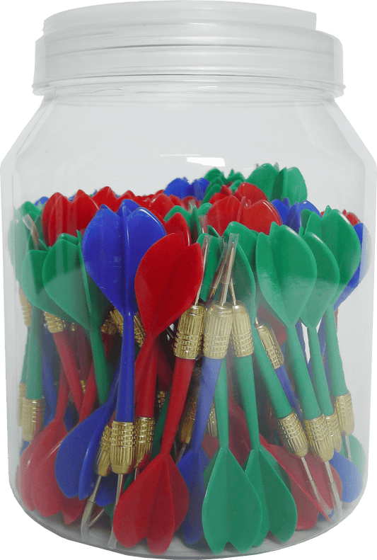 DRT100 Bucket of Darts - 100 Ct - Steel Tip - Pool Shark Supply