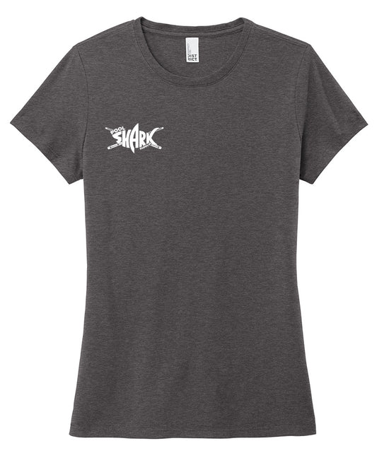 District Women's Perfect Tri Tee Heather - Charcoal - Pool Shark Supply