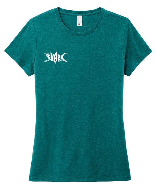 District Women's Perfect Tri Tee - Heathered Teal - Pool Shark Supply