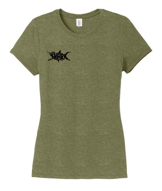 District Women's Perfect Tri Tee - Military Green - Pool Shark Supply