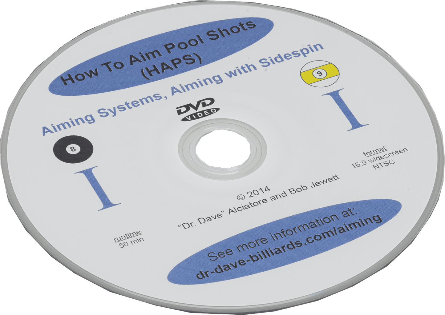 Dr. Dave's DVDHAPS1 How to Aim Pool Shots Volume 1 - Pool Shark Supply Pool Shark Supply