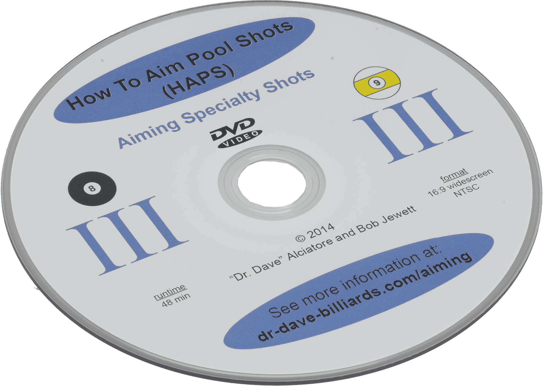 Dr. Dave's DVDHAPS3 How to Aim Pool Shots - Pool Shark Supply