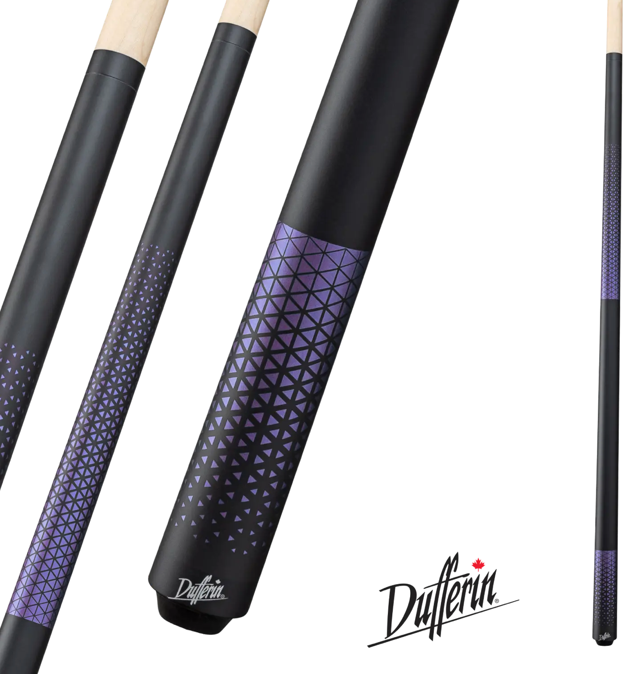 Dufferin Purple Weave Cue Wrapless - Pool Shark Supply Pool Shark Supply