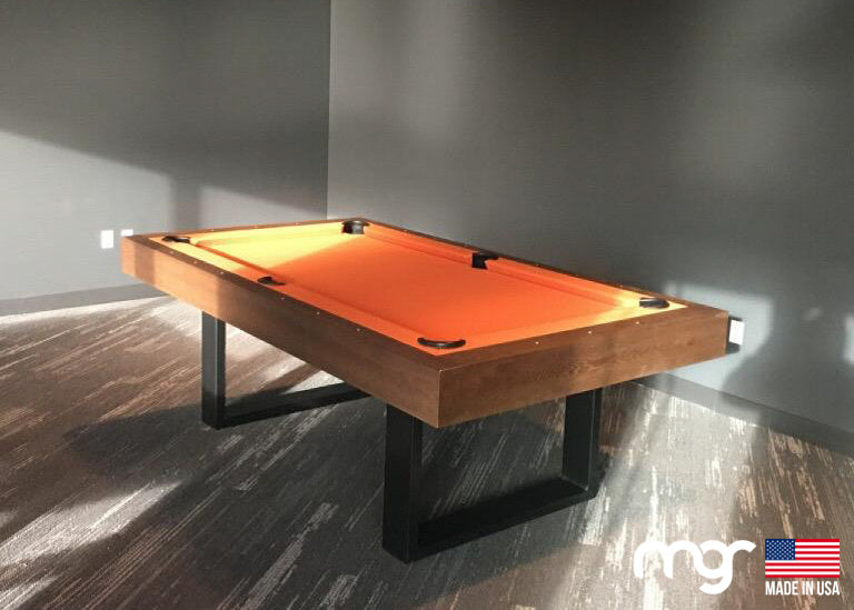 The 2 Worlds (Metal legs with Oak Wood Rails) - Pool Shark Supply Pool Shark Supply