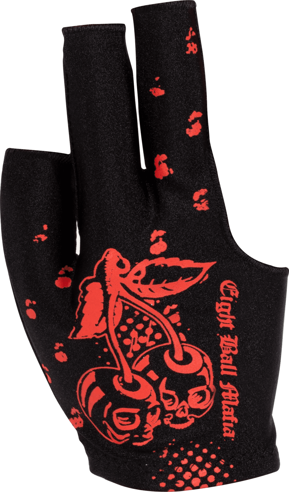 Eight Ball Mafia Cherry Skulls BGREBM02 Glove - Bridge Hand Right - Pool Shark Supply Pool Shark Supply