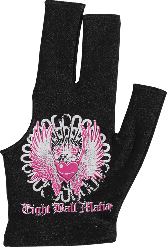 Eight Ball Mafia Heart & Wings BGLEBM04 Glove - Bridge Hand Left - Pool Shark Supply